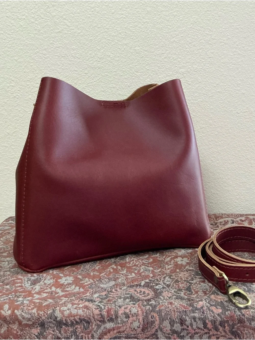 Portland Leather Butterfly Bucket